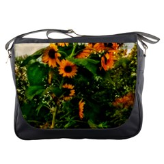 Sunflowers Messenger Bag by okhismakingart