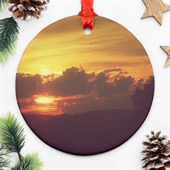 Early Sunset Ornament (Round)