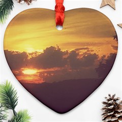 Early Sunset Ornament (Heart)