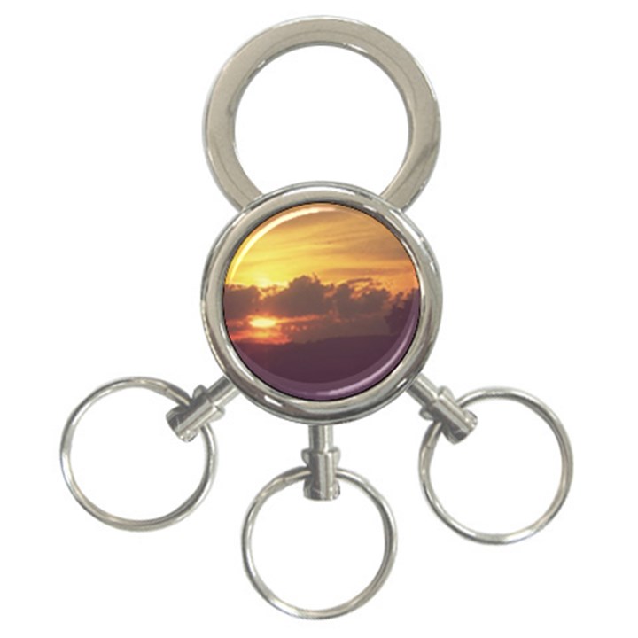 Early Sunset 3-Ring Key Chains