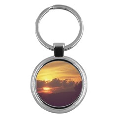 Early Sunset Key Chains (round)  by okhismakingart