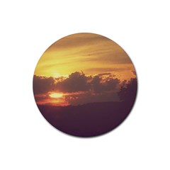 Early Sunset Rubber Coaster (Round) 