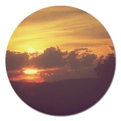 Early Sunset Magnet 5  (round) by okhismakingart