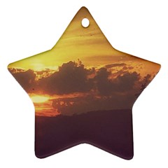 Early Sunset Star Ornament (two Sides) by okhismakingart