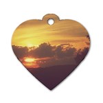 Early Sunset Dog Tag Heart (Two Sides) Front