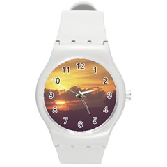 Early Sunset Round Plastic Sport Watch (M)