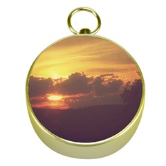 Early Sunset Gold Compasses by okhismakingart