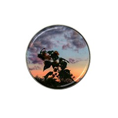 Sunflower Sunset Hat Clip Ball Marker (4 Pack) by okhismakingart