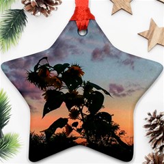 Sunflower Sunset Star Ornament (two Sides) by okhismakingart