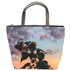 Sunflower Sunset Bucket Bag by okhismakingart