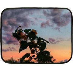 Sunflower Sunset Fleece Blanket (mini) by okhismakingart