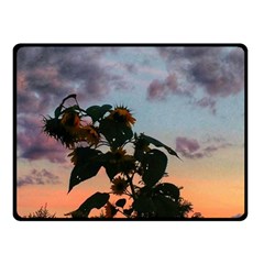 Sunflower Sunset Fleece Blanket (small) by okhismakingart