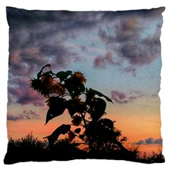 Sunflower Sunset Standard Flano Cushion Case (two Sides) by okhismakingart