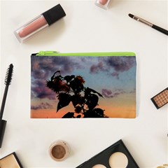 Sunflower Sunset Cosmetic Bag (xs) by okhismakingart