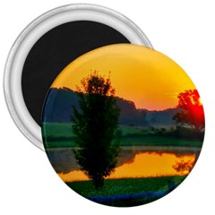 Lake Sunrise 3  Magnets by okhismakingart