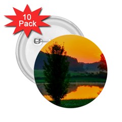 Lake Sunrise 2 25  Buttons (10 Pack)  by okhismakingart