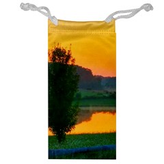 Lake Sunrise Jewelry Bag by okhismakingart