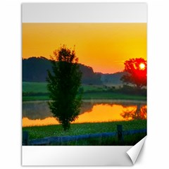 Lake Sunrise Canvas 12  X 16  by okhismakingart