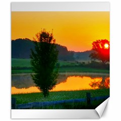 Lake Sunrise Canvas 20  X 24  by okhismakingart