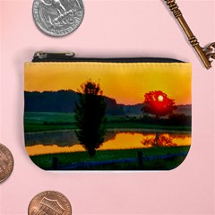 Lake Sunrise Mini Coin Purse by okhismakingart