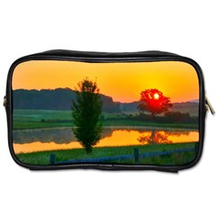 Lake Sunrise Toiletries Bag (two Sides) by okhismakingart