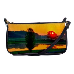 Lake Sunrise Shoulder Clutch Bag by okhismakingart