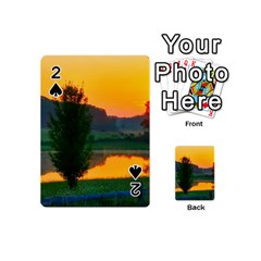 Lake Sunrise Playing Cards 54 (mini) by okhismakingart