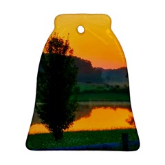 Lake Sunrise Ornament (bell) by okhismakingart