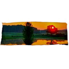 Lake Sunrise Body Pillow Case (dakimakura) by okhismakingart