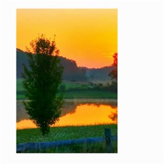 Lake Sunrise Large Garden Flag (two Sides) by okhismakingart