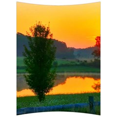 Lake Sunrise Back Support Cushion by okhismakingart