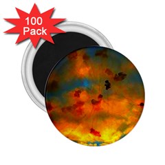 Tie-dye Sky 2 25  Magnets (100 Pack)  by okhismakingart