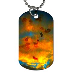 Tie-dye Sky Dog Tag (one Side) by okhismakingart