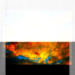 Tie-dye Sky Rectangular Jigsaw Puzzl by okhismakingart