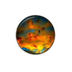 Tie-dye Sky Hat Clip Ball Marker by okhismakingart