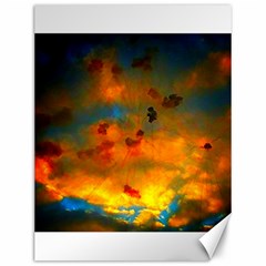 Tie-dye Sky Canvas 12  X 16  by okhismakingart