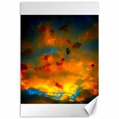 Tie-dye Sky Canvas 12  X 18  by okhismakingart