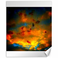 Tie-dye Sky Canvas 11  X 14  by okhismakingart