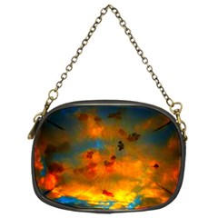 Tie-dye Sky Chain Purse (two Sides) by okhismakingart