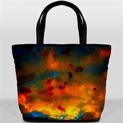 Tie-dye Sky Bucket Bag by okhismakingart