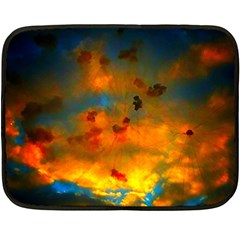 Tie-dye Sky Fleece Blanket (mini) by okhismakingart