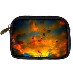 Tie-dye Sky Digital Camera Leather Case by okhismakingart