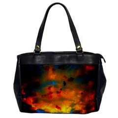 Tie-dye Sky Oversize Office Handbag by okhismakingart