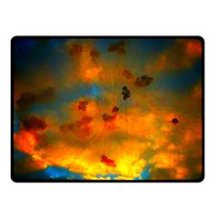 Tie-dye Sky Fleece Blanket (small) by okhismakingart