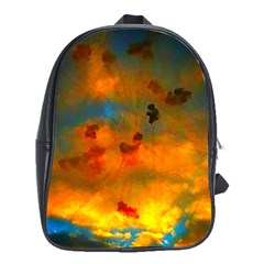 Tie-dye Sky School Bag (xl) by okhismakingart