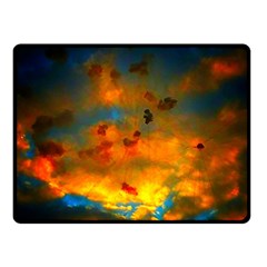 Tie-dye Sky Double Sided Fleece Blanket (small)  by okhismakingart