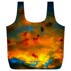 Tie-dye Sky Full Print Recycle Bag (xl) by okhismakingart