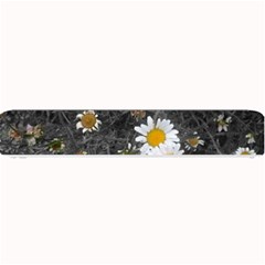 Black And White With Daisies Small Bar Mats by okhismakingart