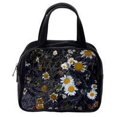 Black And White With Daisies Classic Handbag (one Side) by okhismakingart