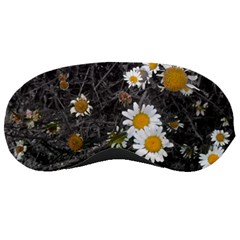 Black And White With Daisies Sleeping Masks by okhismakingart